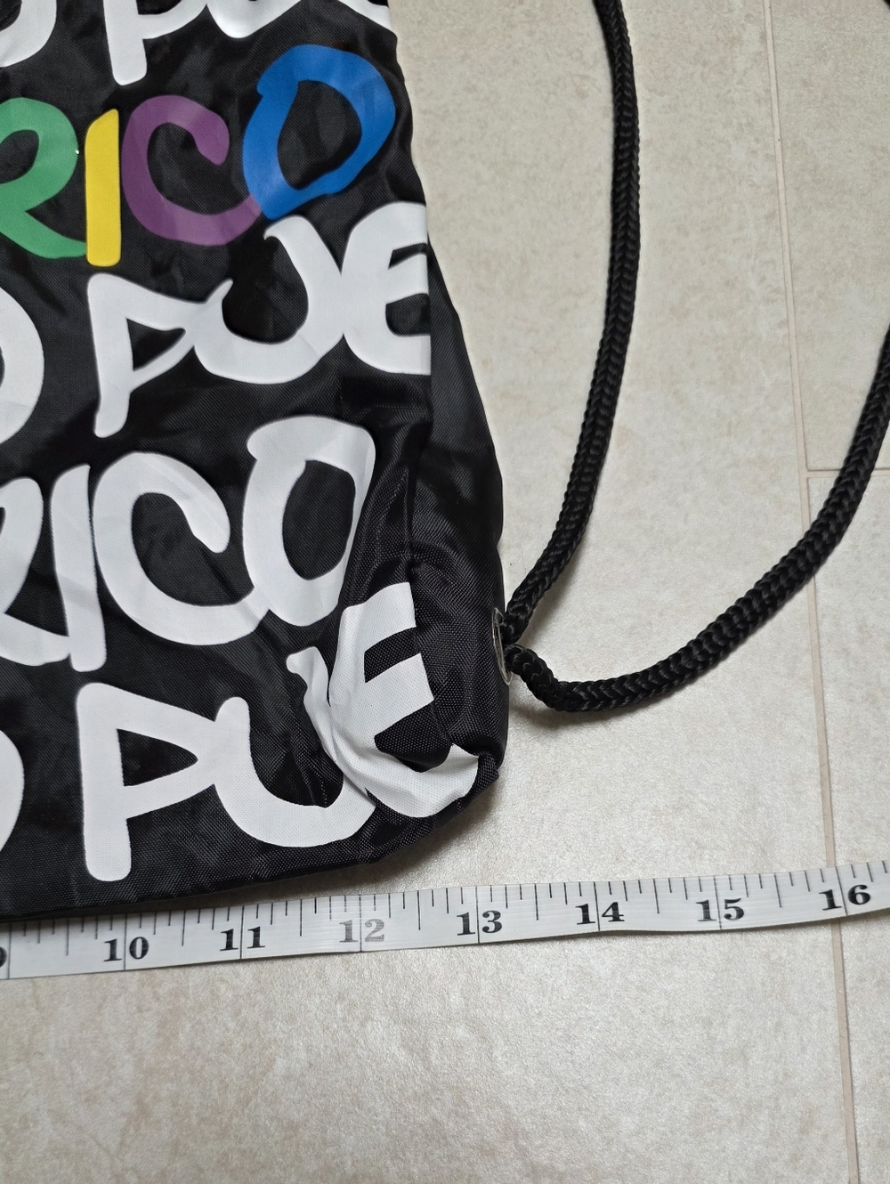 Puerto Rico  Robin & Ruth Backpack Drawstring Bag UNISEX - Picture 7 of 7